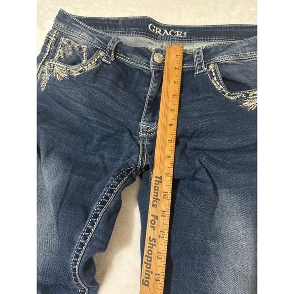 GRACE in LA Womens Bootcut Jeans  Size 30 Waist - Picture 5 of 10